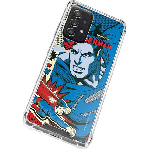 DC Comics Superman America's Hero Galaxy A72 5G Clear Case